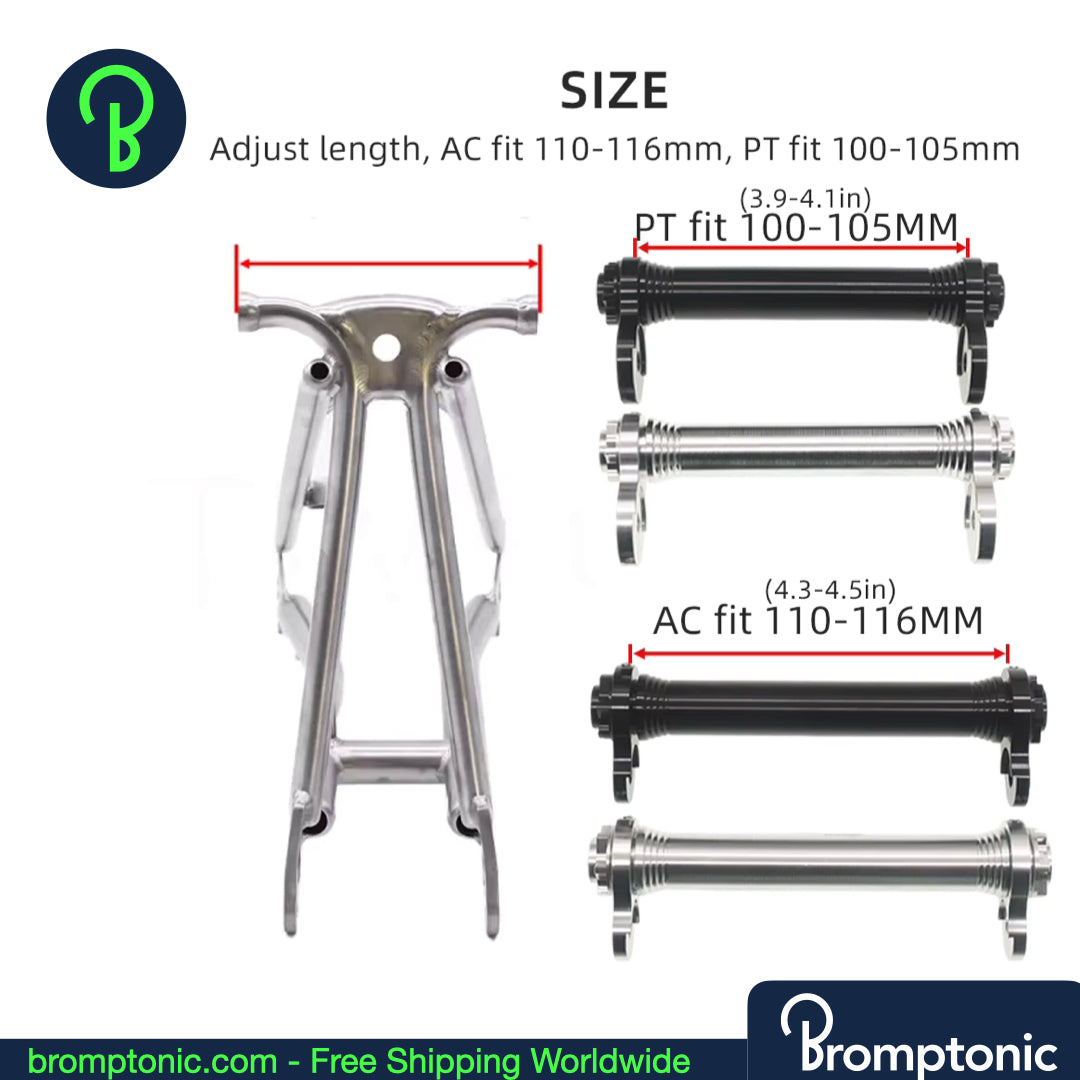 Brompton Easy Wheel Extension Rod - AC Line & PT Line | Rod, Wheels or Complete Set