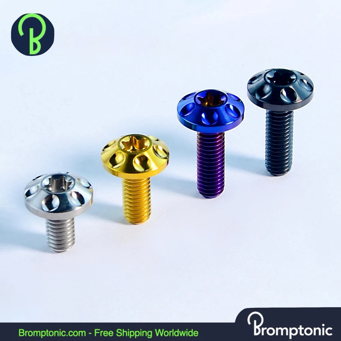 Boulon en titane bromptonique pour le couvercle du trou du bloc du porte-bagages avant