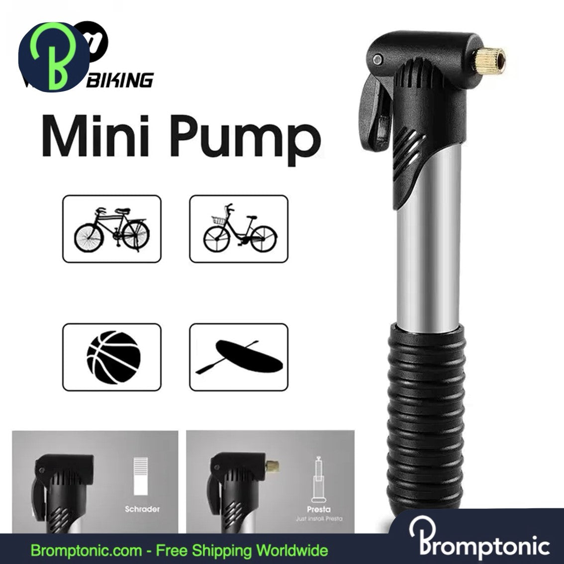 Minibomba portátil Brompton Bomba de aire ligera