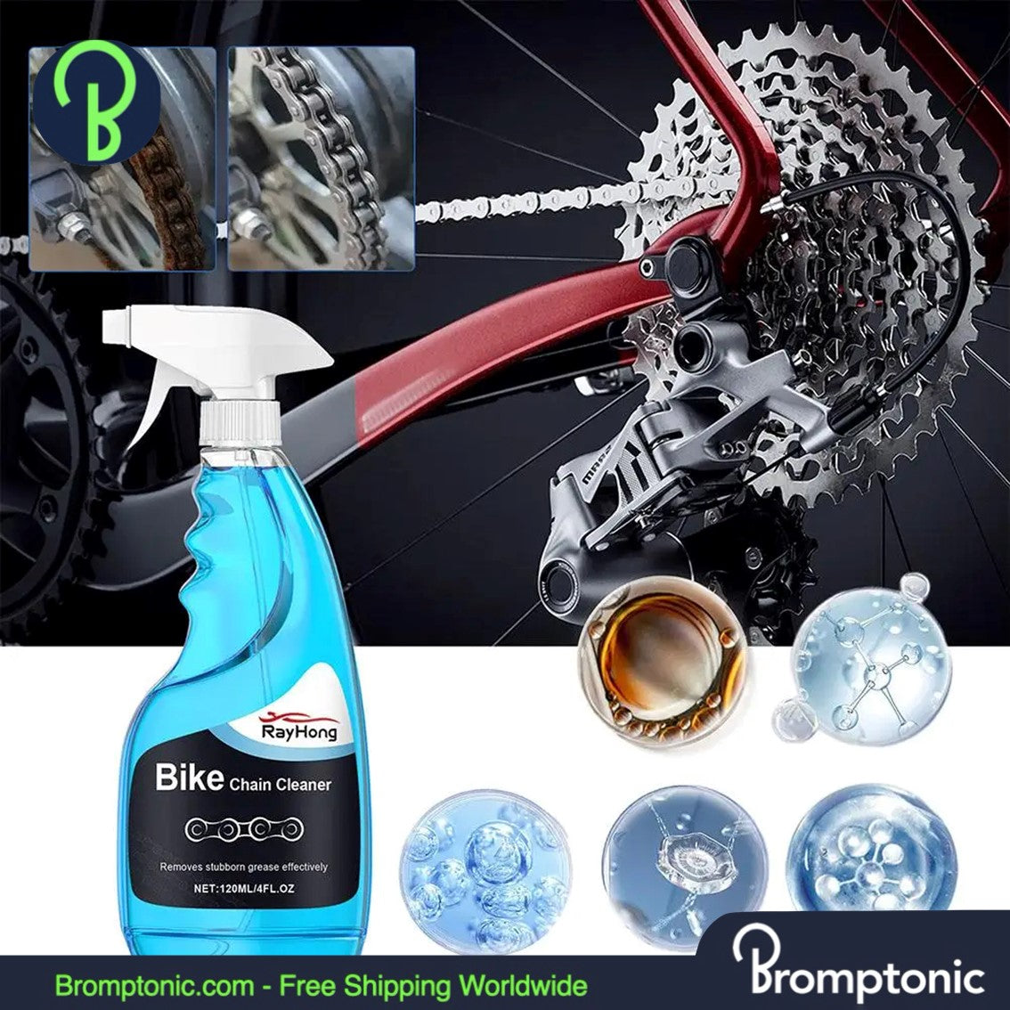 Limpiador Cadena Brompton Spray 120ML