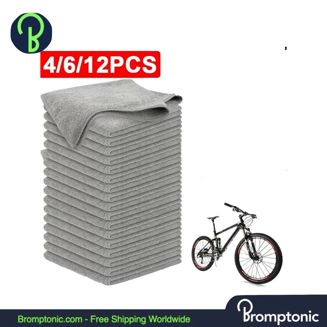 Paños de limpieza de microfibra Brompton