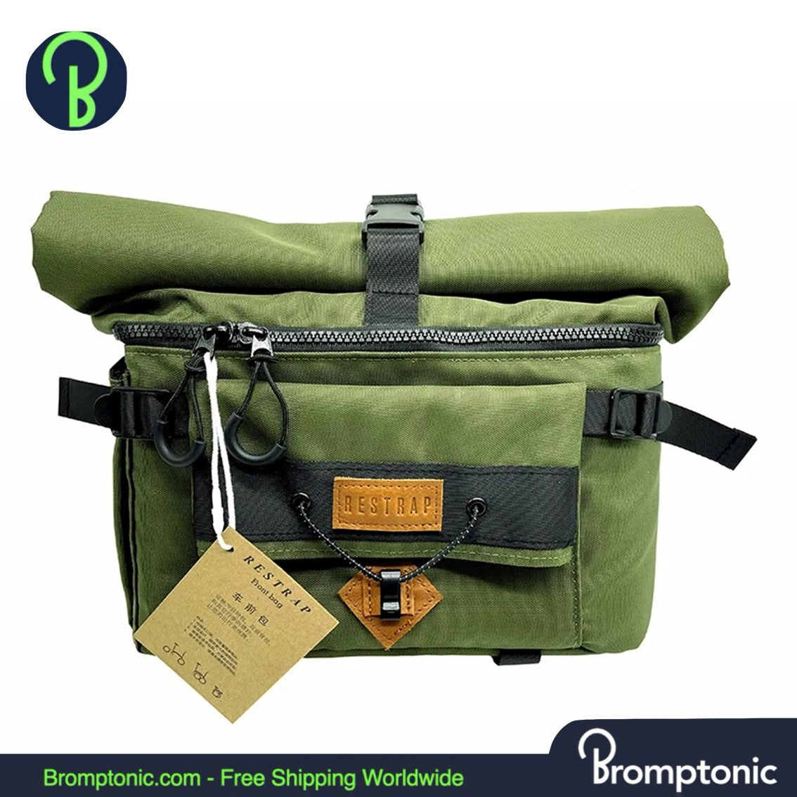 Sac à dos de vélo portable et étanche Brompton pour montage avant