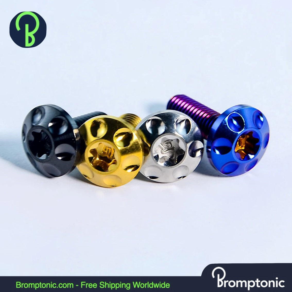 Boulon en titane bromptonique pour le couvercle du trou du bloc du porte-bagages avant