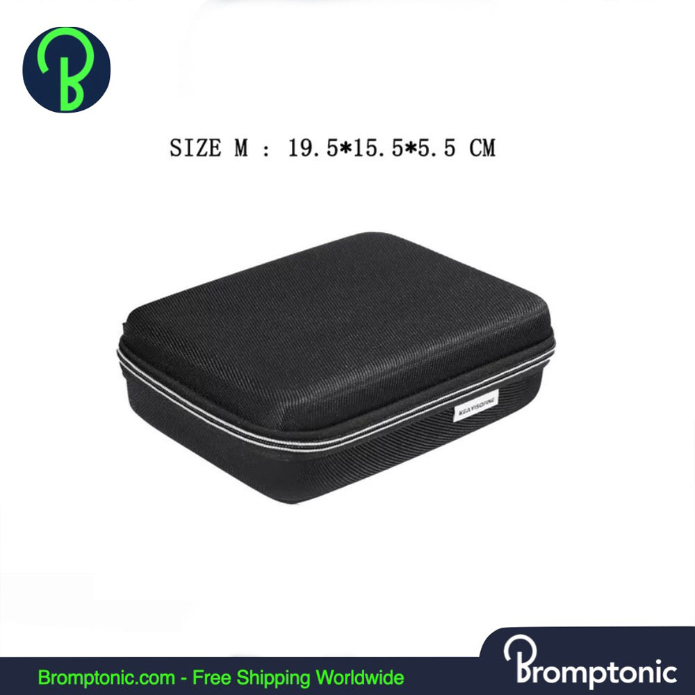 Sac De Transport Rembourré Pour Vélo Pliant Brompton - Noir - Avec 4 Rouleaux - Neuf
