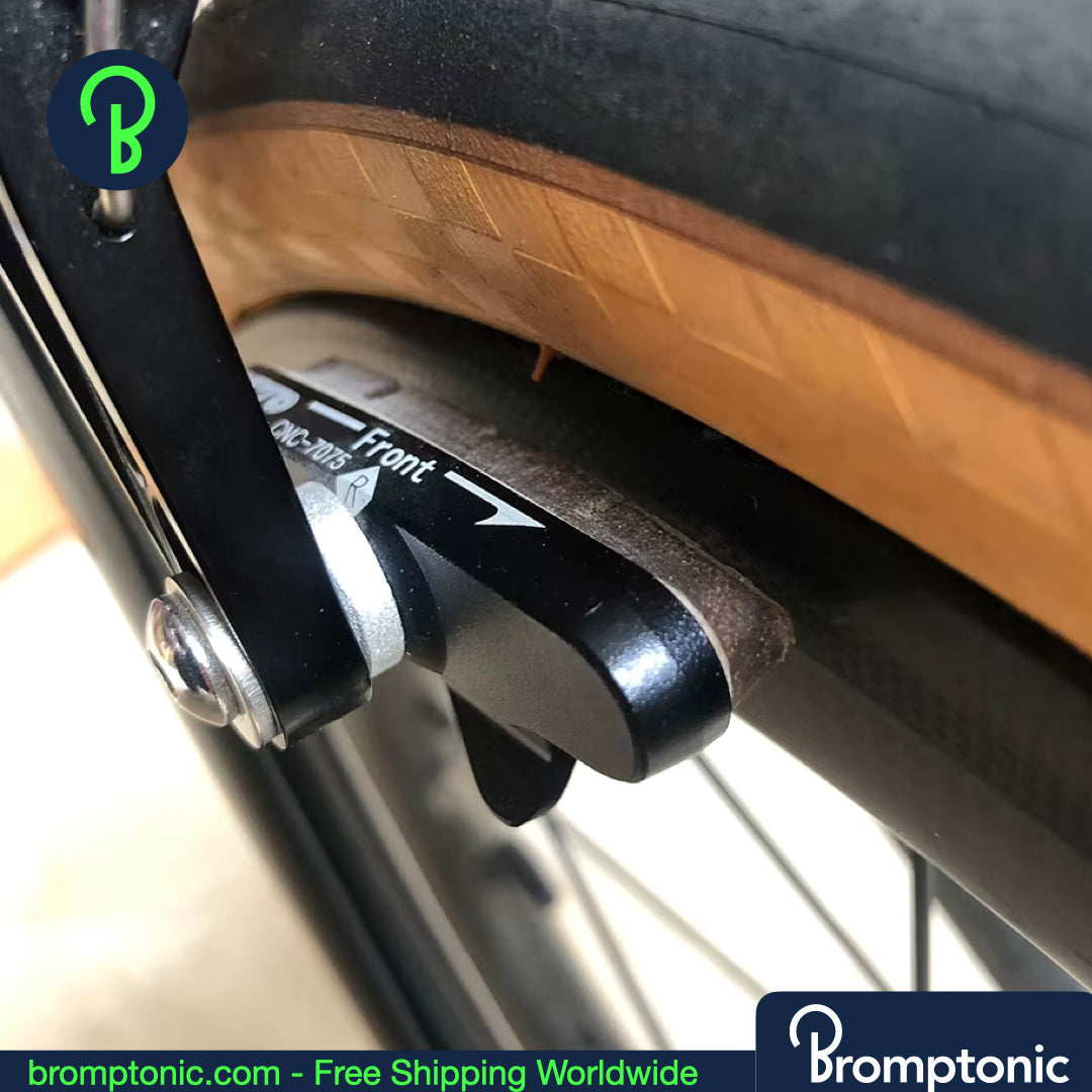 Patins de frein Brompton - Patins de frein de remplacement pour jantes en alliage et carbone (2 paires)