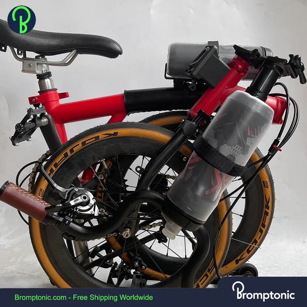Porte-bidon Vélo Ringle H2O Rétro - Couleur Rouge Anodisé, Pour VTT - Occasion