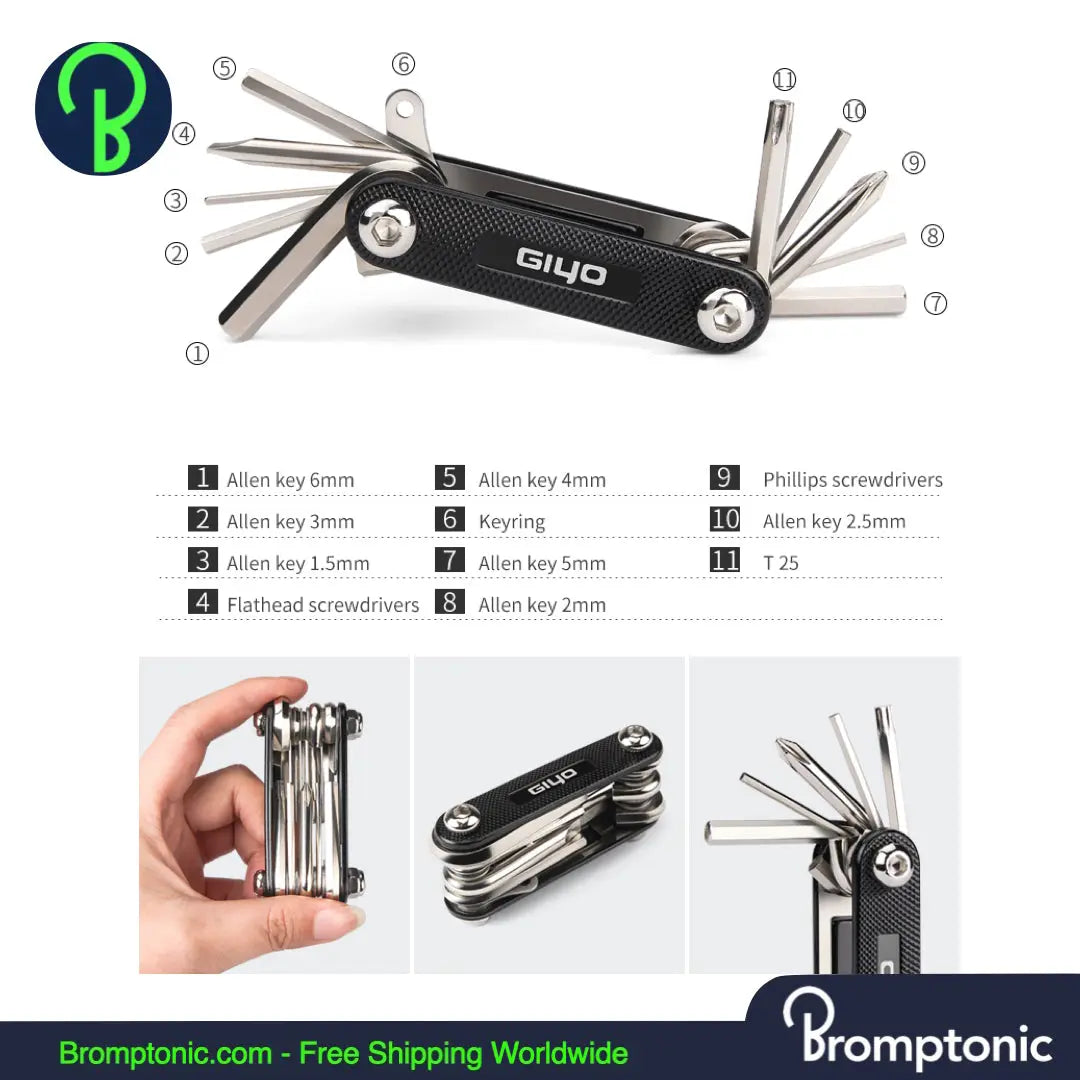 Bicycle Repair Tool Kit for your Brompton Bromptonic