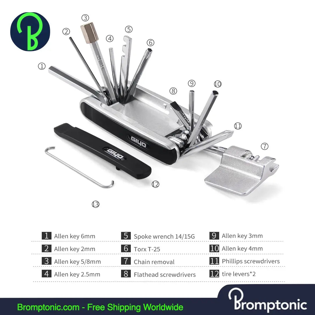 Bicycle Repair Tool Kit for your Brompton Bromptonic