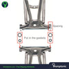 Brompton Bike Easy-Wheel Extender - Wheels or extender separate or complete Bromptonic