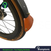 Brompton Handmade Classic Leather Fender Mudguard Bromptonic