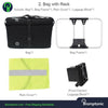 Brompton Roll Top Bag Water Resistant Rain Cover Adjustable Strap Bromptonic