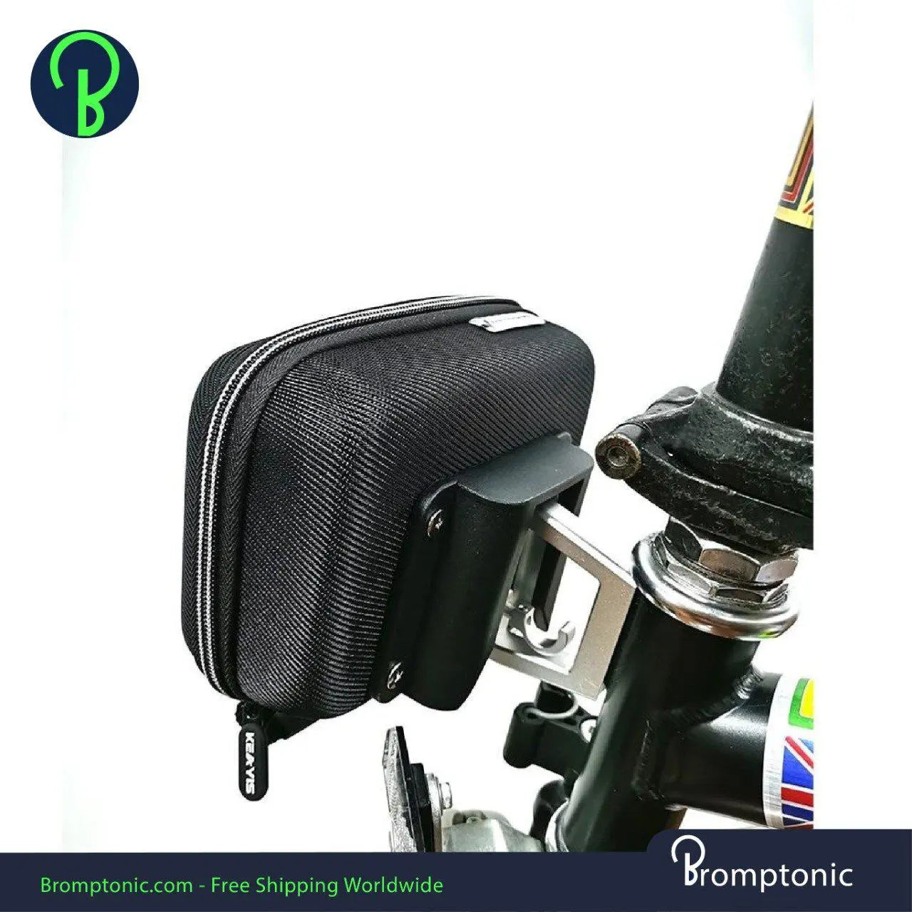 Sac De Transport Rembourré Pour Vélo Pliant Brompton - Noir, Taille Large, Avec 4 Rouleaux
